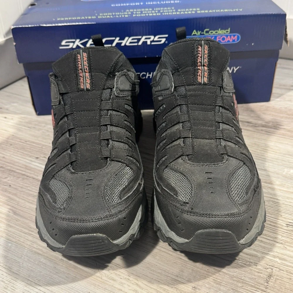Skechers Men's After Burn M Fit 51866 Size 11 Black Casual‎ Slip-On Shoes